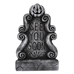 [66934] Decorazione Lapide di Halloween Grigio 27x4x43 cm