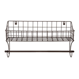 [6Y4305] Handtowel Holder Brown 44x12x25 cm