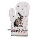 Guanto Forno Beige Marrone 18x30 cm