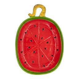 [6CEBO0264] Scodella Verde Rosso 24x17x3 cm