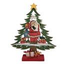 Deko Weihnachtsbaum Grün Rot 25x6x30 cm