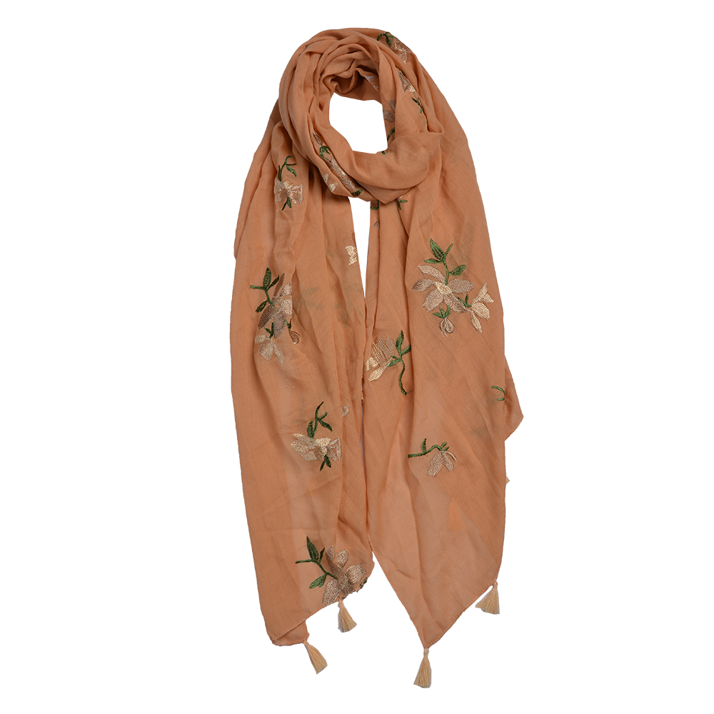Schal Damen Muster Gelb 70x180 cm