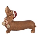 Decoration Dog Brown Red 37x11x27 cm