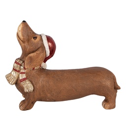 [6MG0168] Decoratie hond 37x11x27 cm