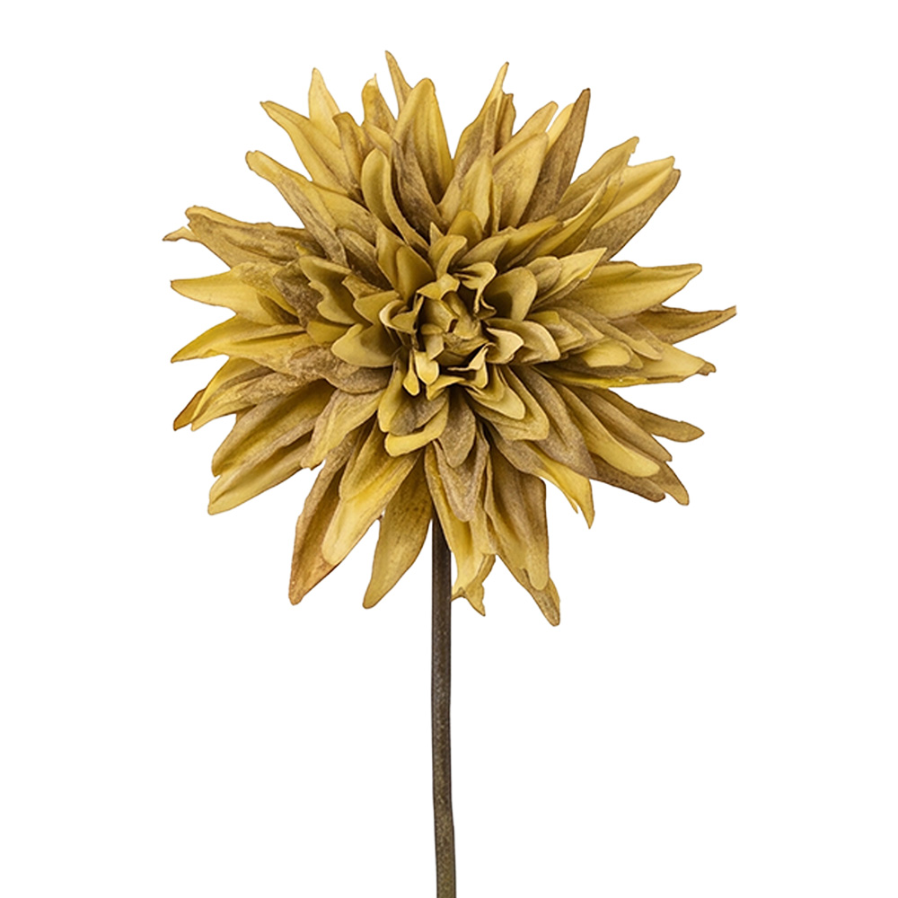 Dekorativer Zweig mit Blumen Grün 50 cm