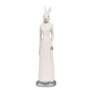 Decoration Rabbit White 5x5x20 cm