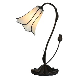 [5LL-6046] Wall Lamp Tiffany White Ø 17x43 cm E14/max 1x25W