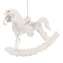 Christmas Bauble Transparent 8x3x8 cm