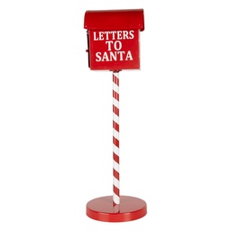 [6Y5858] Boîte aux lettres Rouge Blanc Ø 15x50 cm