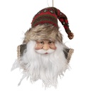 Ciondolo Decorativo Babbo Natale Rosso Bianco 10x9x28 cm