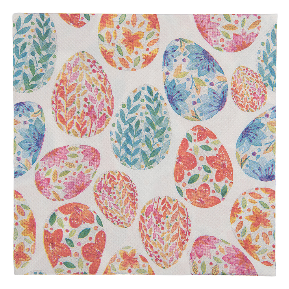 Tovaglioli di carta Bianco Rosa 33x33 cm (20)