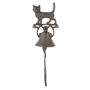 Cloche de Porte en Fonte Marron 14x14x24 cm