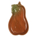 Plat citrouille Orange Vert 17x10x2 cm