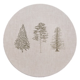[NPT85] Unter Teller Beige Grün Ø 33x1 cm