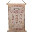 Wall chart Christmas Beige Brown 40x2x60 cm
