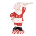 Decorazione Babbo Natale Rosso Bianco 21x14x27 cm