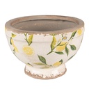 Flower Pot Inside Yellow, Beige Ø 17x11 cm