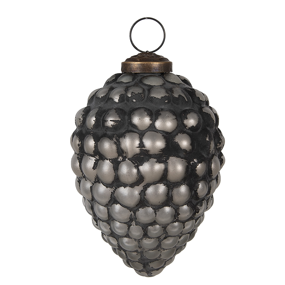 Boule de Noël Noir Ø 8x11 cm