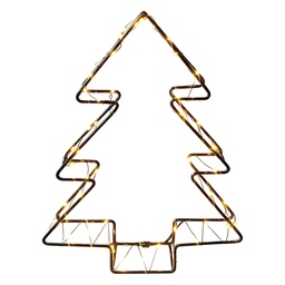 [6LMB0021] Tafellamp kerstboom 18x4x23 cm
