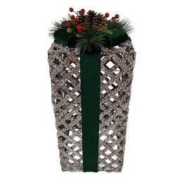 [5RO0111] Decoratie cadeau 25x25x64 cm