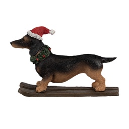 [6PR4173] Decoration statue Dog Brown 10x3x7 cm