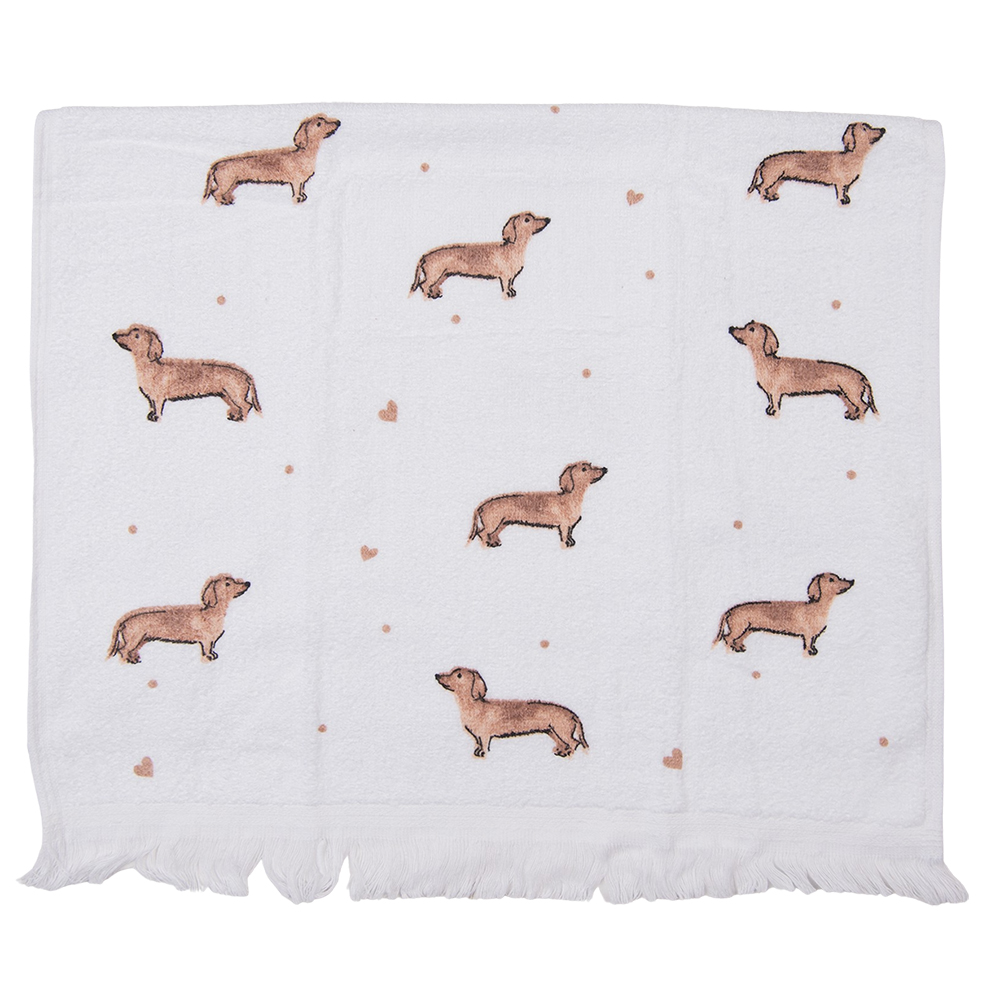 Serviette dinvité Beige, Marron 40x66 cm