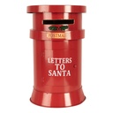 Clayre & Eef Kerstdecoratie Brievenbus Ø 24x38 cm Rood Metaal