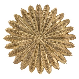 [6PR4777] Dekoschale Goldfarbig Ø 25x1 cm