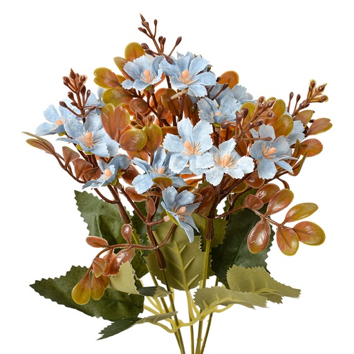 Artificial Flower Blue Green 10x10x33 cm
