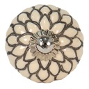 Pomello per Porta Beige Grigio Ø 4x3 cm / S4 cm