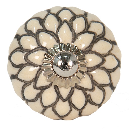 Poignée de porte Beige Gris Ø 4x3 cm / S4 cm