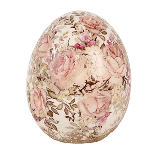 Deko Ei Beige Rosa Ø 10x12 cm
