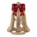 Sonnette de décoration avec LED Couleur or Rouge Ø 15x21 cm