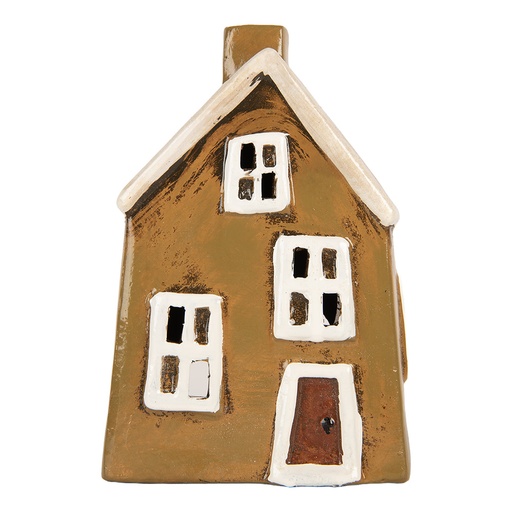 Dekoration Haus Braun Beige 12x8x18 cm