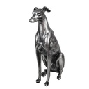 Image de décoration Chien Argent 20x10x30 cm