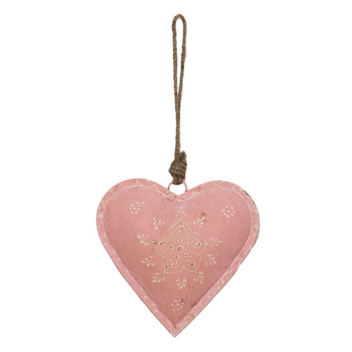 Anhänger Schmuck Herz Rosa 14x4x14 cm