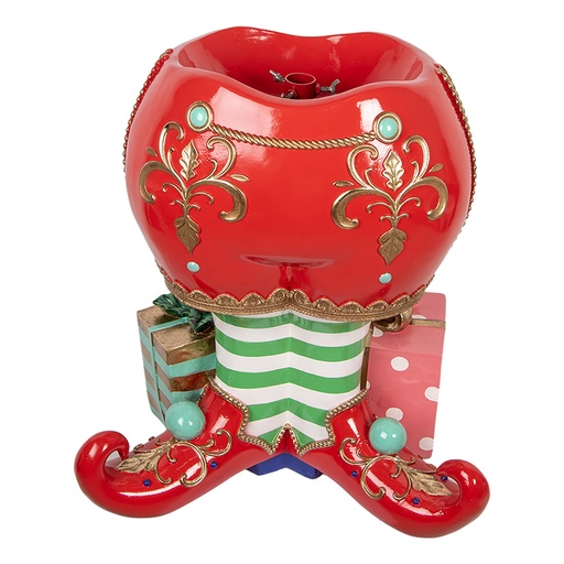 Clayre & Eef Kerstboom Standaard Schoenen 57x41x66 cm Rood Kunststof
