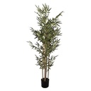 Artificial Plant Bamboo Green Brown 30x30x160 cm
