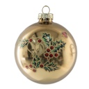Boule de Noël Couleur or Vert Ø 8x8 cm