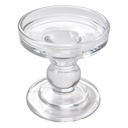 Candle Holder Transparent Ø 9x9 cm