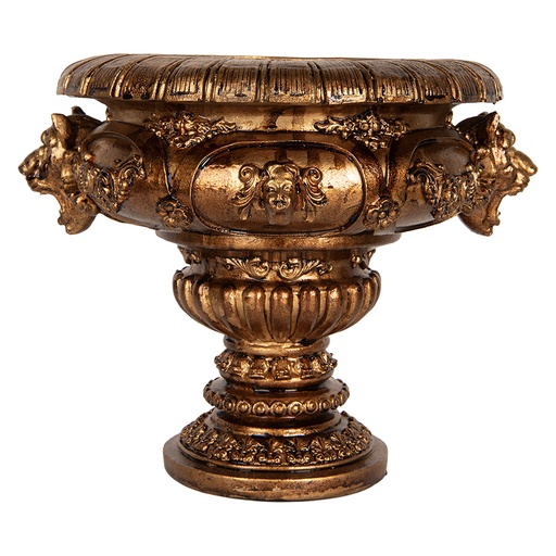 Decorazione Vaso Porta Pianta Color oro 26x22x21 cm