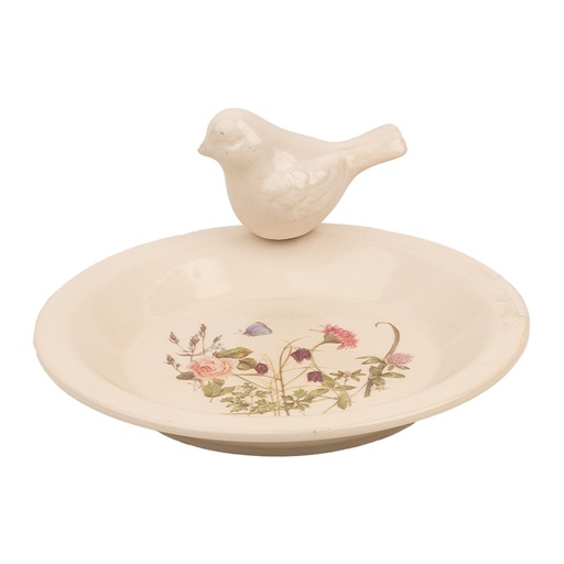 Vogelfütterer Beige Rosa Ø 21x10 cm