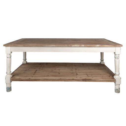 Tisch Weiß Braun 200x100x85 cm