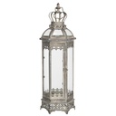 Lantern Silver 19x16x58 cm