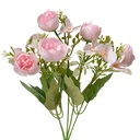 Decorative Artificial Branch with flowers Pink Green 20x10x34 cm