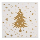 Tovaglioli di carta Bianco Color oro 33x33 cm (20)