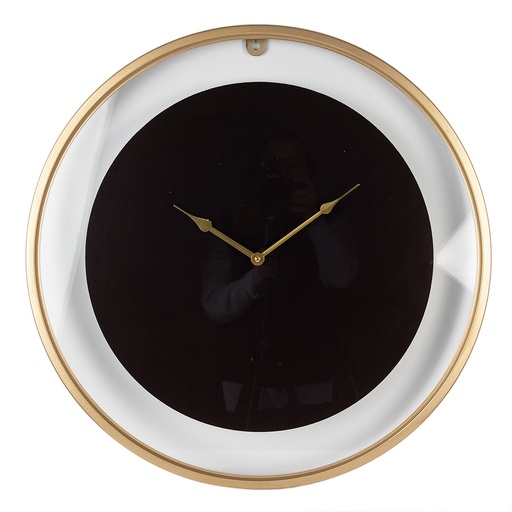 Wall Clock Black Ø 60x5 cm / 1xAA