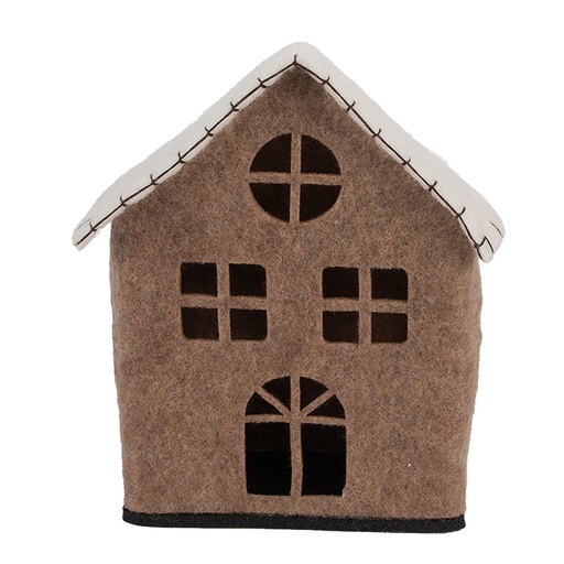 Casa di Feltro Maronne Bianco 17x9x19 cm