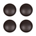 Poignées de porte (set de 4) Marron Ø 3x2 cm / S3 cm