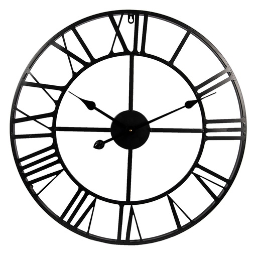 Wall Clock Black Ø 60x4 cm / 1xAA